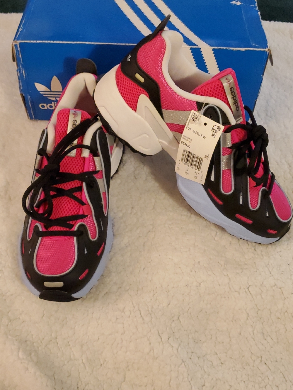 NWB/NWT adidas WOMEN'S 2019 EQT Gazelle-SZ 8.5-Shock Pink colorway-Discontinued